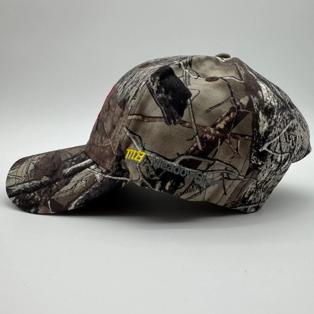 Mossy Oak Camo Ram Logo Adjustable Hunting‎ Cap Hat Realtree Timber New
